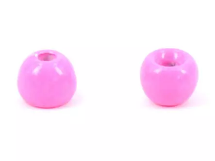 Tungsten beads - FLUO PINK - 10 pc.