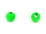 Tungsten beads slotted - FLUO GREEN - 100 pc. - 2,5 mm