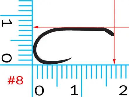 Hooks hotfly DRY NYMPH 1x strong barbless - 25 pc.