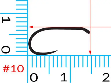 Hooks hotfly DRY NYMPH 1x strong barbless - 25 pc.