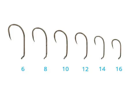 Hooks hotfly DRY NYMPH 1x strong barbless - 25 pc.