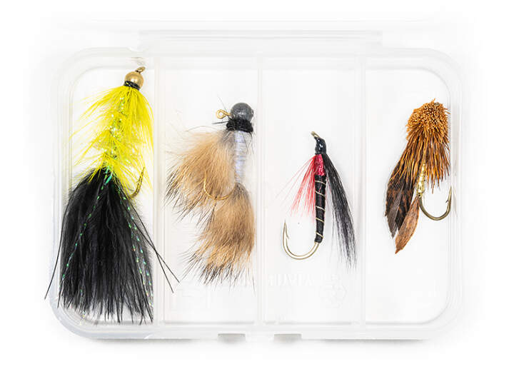 Selection STREAMERS CLASSIC V4 - 4 flies with box