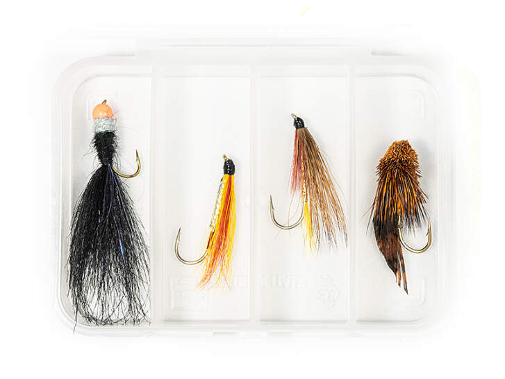 Selection STREAMERS CLASSIC V11 - 4 flies with box