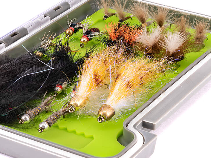 Flies selection hotfly TROUT STANDARD - 24 flies with box