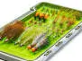 Flies selection hotfly TROUT UNIVERSAL BL - 48 barbless flies with box