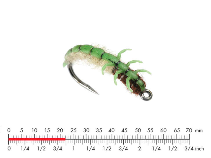 Caddis Larva L2 Green 22mm
