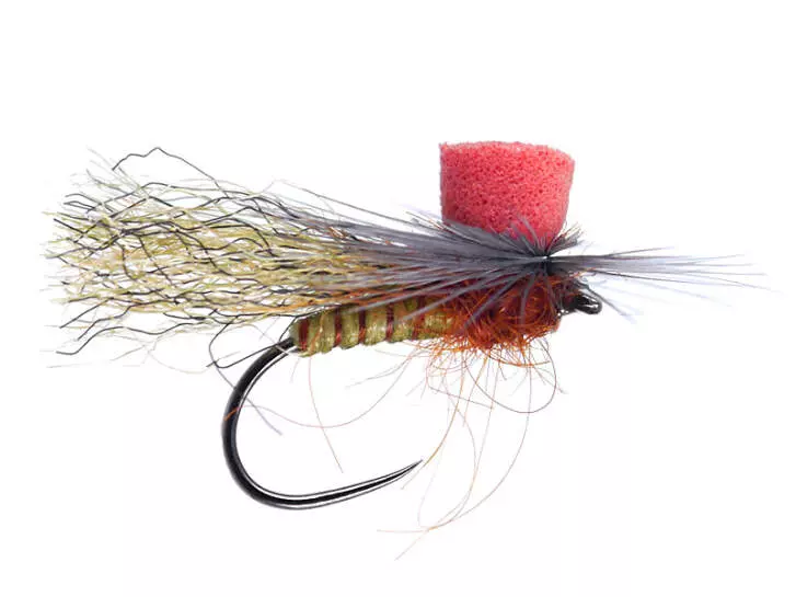 Repfiber High Viz Caddis BL Red Post