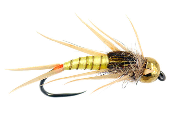 Mouche de Peche Tungsten Phaisant Tail Bille Orange, Vente Mouches