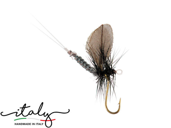 March Brown Dry Flies – Confezione Da 6 Mosche Secche Miste (taglie 12/14/16) Per Trota