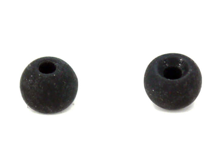 Tungsten beads - MATT BLACK - 10 pc.