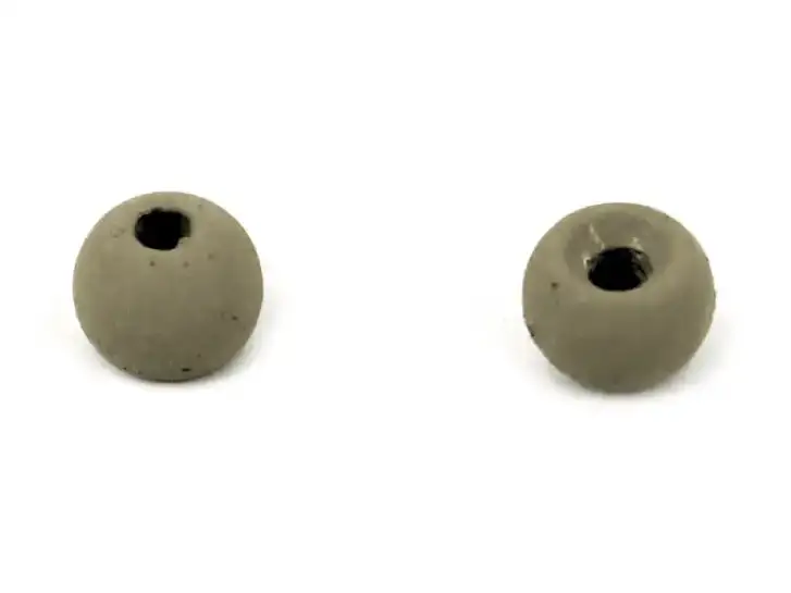 Tungsten beads - MATT OLIVE - 10 pc. - 4,6 mm