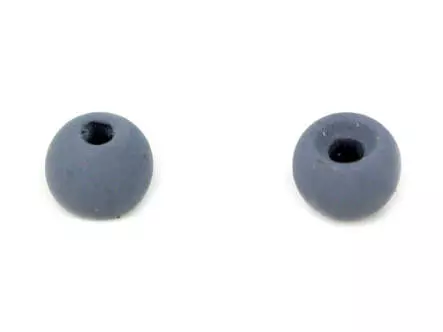 Tungsten beads - MATT GREY - 10 pc.