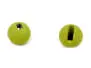 Tungsten beads slotted - MATT OLIVE - 10 pc.