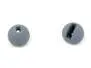 Tungsten beads slotted - MATT GREY - 100 pc. - 2,5 mm