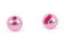 Tungsten beads slotted - METALLIC PINK - 10 pc. - 2,5 mm