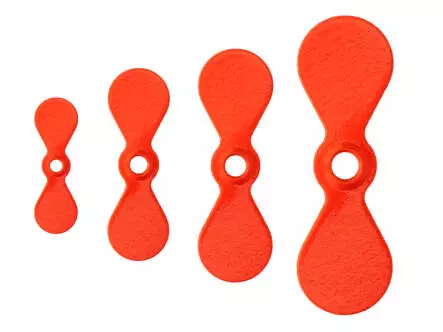 Propeller spinfly TURBOPROP hotfly - FLUO ORANGE - 10 pc.