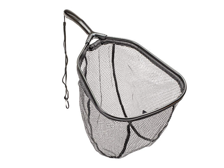 Aluminum landing net with integrated magnetic release R jmc