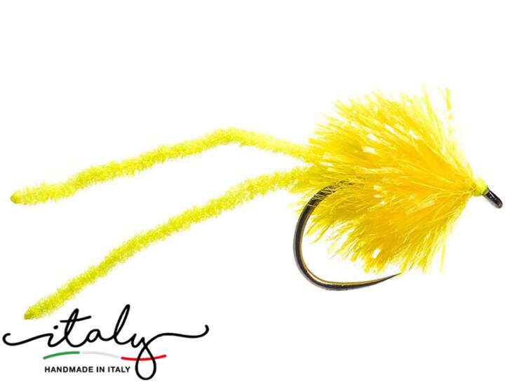 Trout Flies. X6 Job lot  Neon Olive Sunburst &  Yello Blobs Size 10 Set of 6 