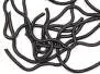 SQUIRMY WORMS hotfly - 2,5 mm - 100 cm - black
