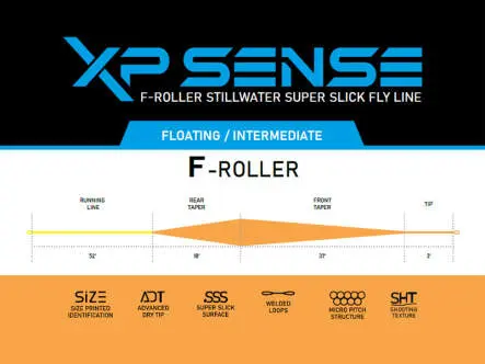 Fly line XP SENSE F-ROLLER DISTANCE lmf - WF - 33,5m