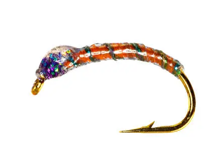 Coregonus line QUILL WRAP ORANGE