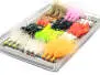 Flies selection hotfly LAKE EVOLUTION V1 - 36 barbless flies with box