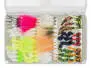 Flies selection hotfly LAKE COMPLETE V1 - 54 barbless flies with box