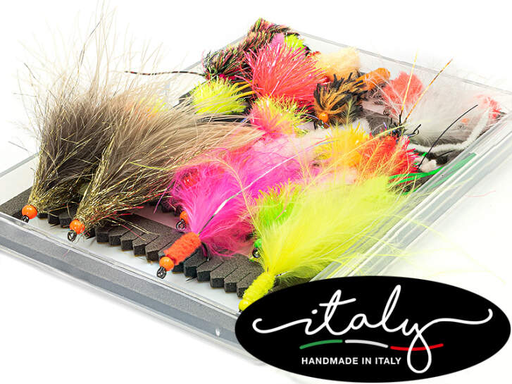 Flies selection hotfly LAKE SEARCH - 24 barbless flies...