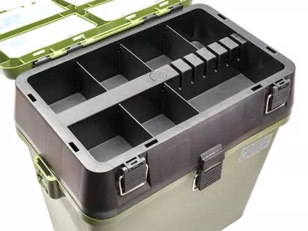 Combi FISHING SEAT & TACKLE BOX with should strap camor