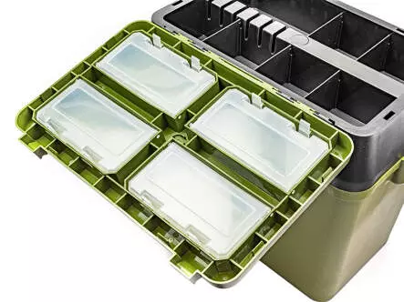 Combi FISHING SEAT & TACKLE BOX with should strap camor