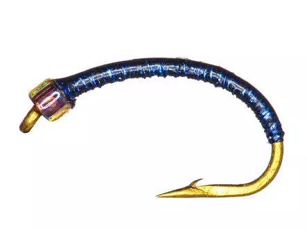 Coregonus line GLITTER BLUE MINIBEAD