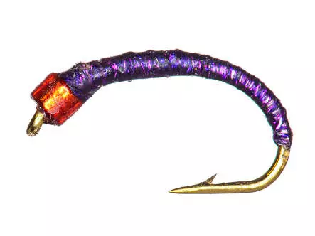Coregonus line GLITTER PURPLE MINIBEAD