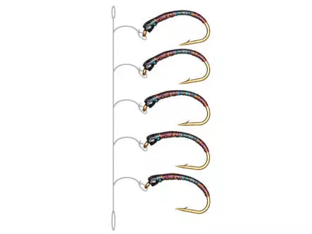 Coregonus line GLITTER RAINBOW MINIBEAD