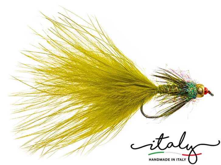 Olive Heavy TG Marabou Leech Evo 8