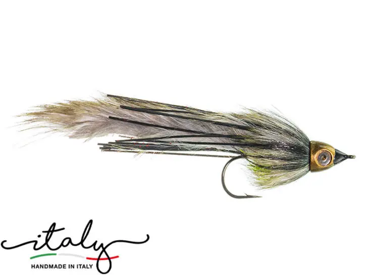 X-Heavy Marble Trout Streamer Olive Grizzly
