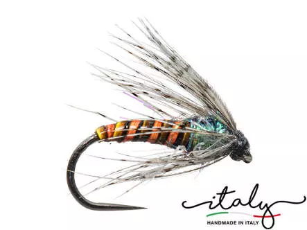 Fabios Black Ribbed Orange Plus