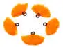 Strike indicators POLY PLUS hotfly - 5 pc. - large - orange