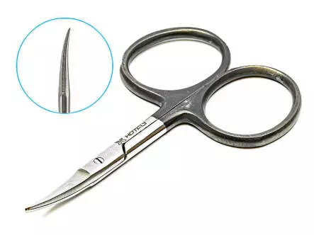 Scissors TC PRO CURVED tungsten carbide hotfly - 3.50"