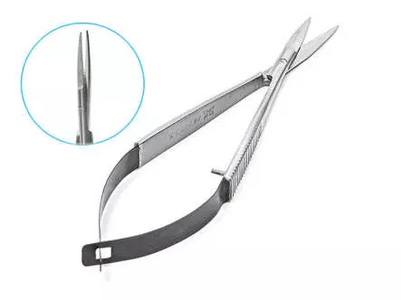 SPRING SCISSORS TC tungsten carbide hotfly - 4.50"