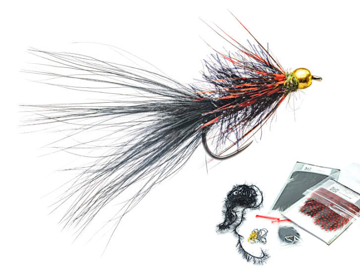 6 Mosche Da Pesca Mop Flies Marroni, Testa Dorata, Gancio Taglia 10, Per Trota E Ciprinidi