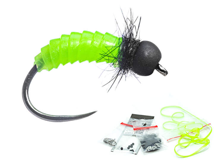 Kit Complet De Montage De Mouches Dragon - Étau, Torche, Fils, Tinsel, Bobine...