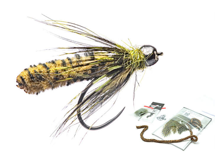 2 Esche Da Pesca A Mosca – Epoxy Minnow Bianco Taglia 4 Amo Misura 10