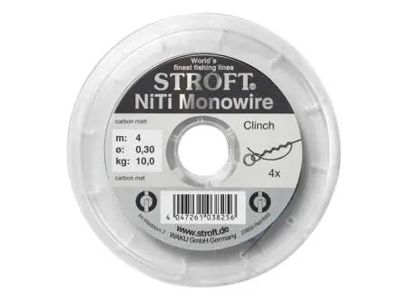 Stroft NiTi MONOWIRE - knotable nickel titanium leader -...