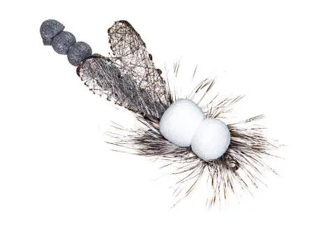Grey Sedge Spinfly - 0,60 g - 4 cm - hook size 10