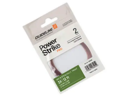 Tapered leader guideline POWER STRIKE PRO - dry & stealth lt. trout - 365 cm / 12 ft - 0,18 mm