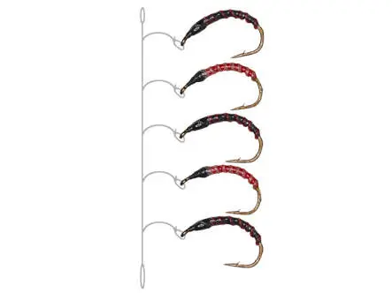 Coregonus line - Fluorocar. 0,18 mm - RED BLACK SWITCH...