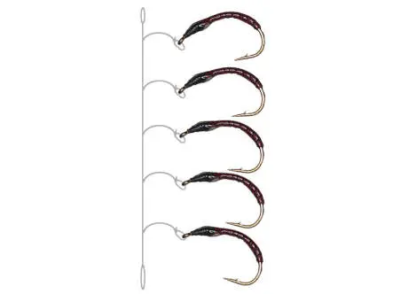 Coregonus line - Fluorocar. 0,18 mm - EVO CLARET + BLACK RIB 14