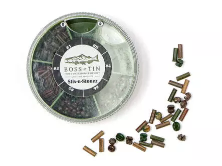 Camouflaged weights STIX-N-STONEZ 6 way bosstin