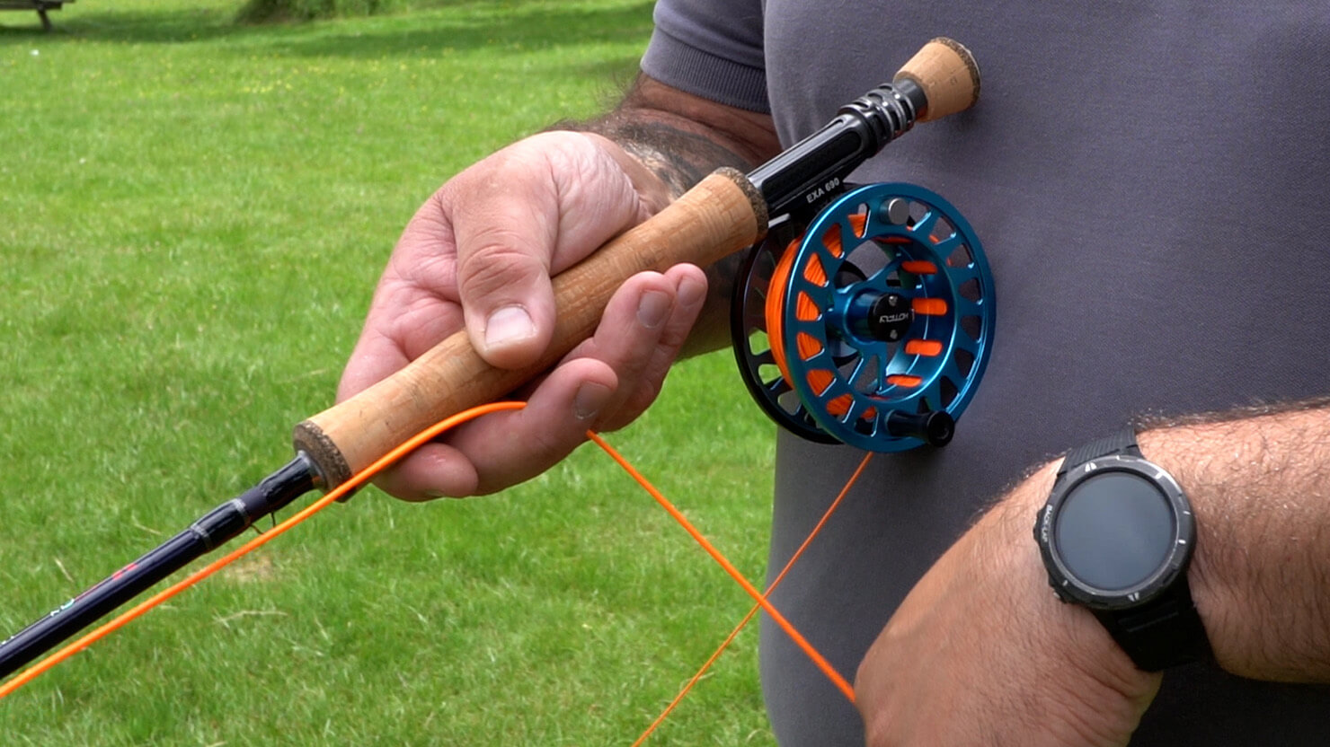 Fly rod fly reel fly line fly fishing
