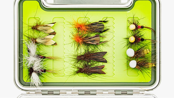 Wooden fly box fly selection dry flies search fly patterns fly fishing